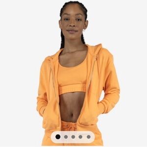 Cozi Orange Zip up Hoodie